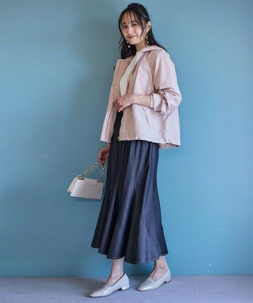 ANY SIS / エニィスィス ミニ・ひざ丈スカート | 【洗える】デニムライクエスカルゴ スカート | 詳細2