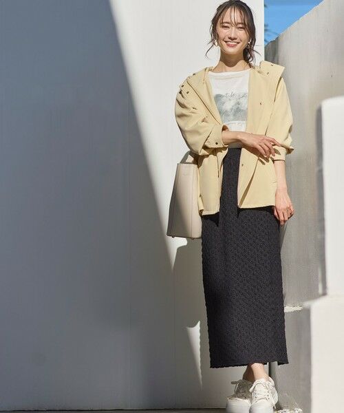 ANY SIS / エニィスィス ミニ・ひざ丈スカート | 【洗える】カットジャカードナロー スカート | 詳細5