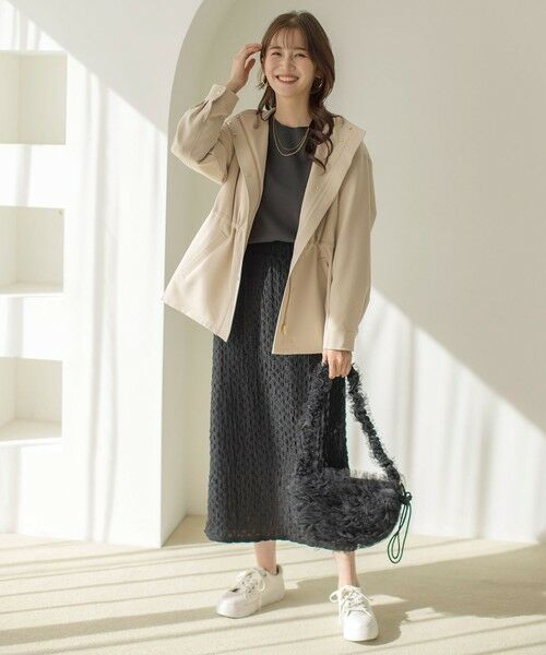 ANY SIS / エニィスィス ミニ・ひざ丈スカート | 【洗える】カットジャカードナロー スカート | 詳細7