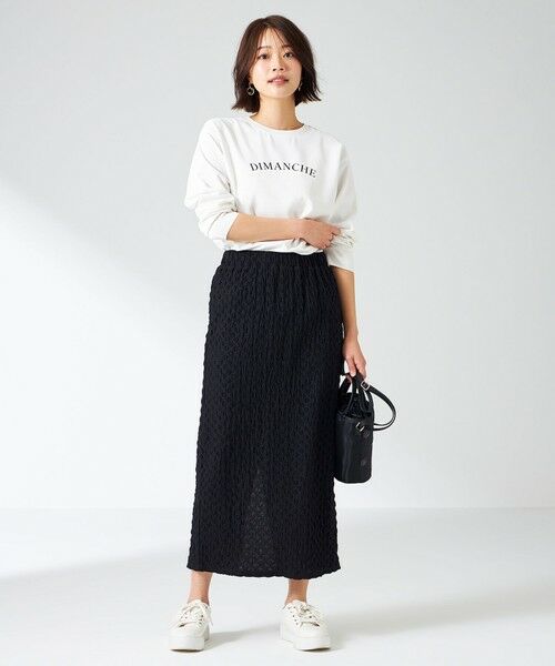 ANY SIS / エニィスィス ミニ・ひざ丈スカート | 【洗える】カットジャカードナロー スカート | 詳細9