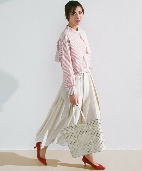 ANY SIS / エニィスィス シャツ・ブラウス | 【UVカット・接触冷感・速乾】クロップトヨークハオリ シャツ | 詳細1