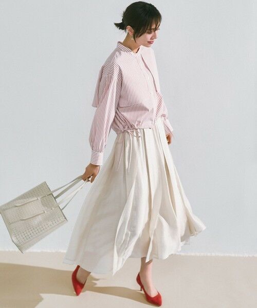 ANY SIS / エニィスィス シャツ・ブラウス | 【UVカット・接触冷感・速乾】クロップトヨークハオリ シャツ | 詳細2