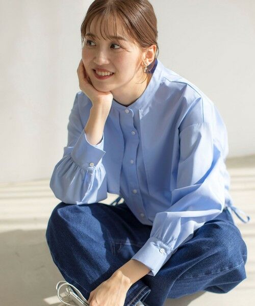 ブラウス シャツ クロップトヨークハオリ シャツ レディース セール】 【UVカット・接触冷感・速乾】クロップトヨークハオリ