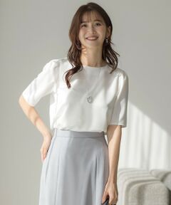 ANY SIS / エニィスィス カットソー | 【洗える】サテン プルオーバー