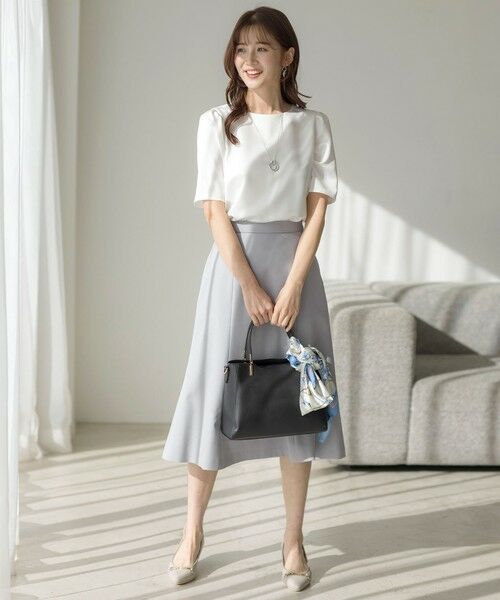 ANY SIS / エニィスィス カットソー | 【洗える】サテン プルオーバー | 詳細11