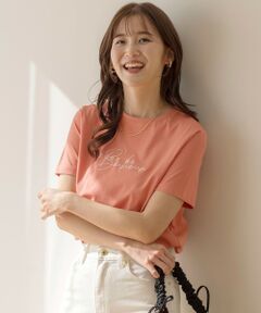 ANY SIS / エニィスィス カットソー | 【洗える】ベーシックロゴ刺繍 Tシャツ