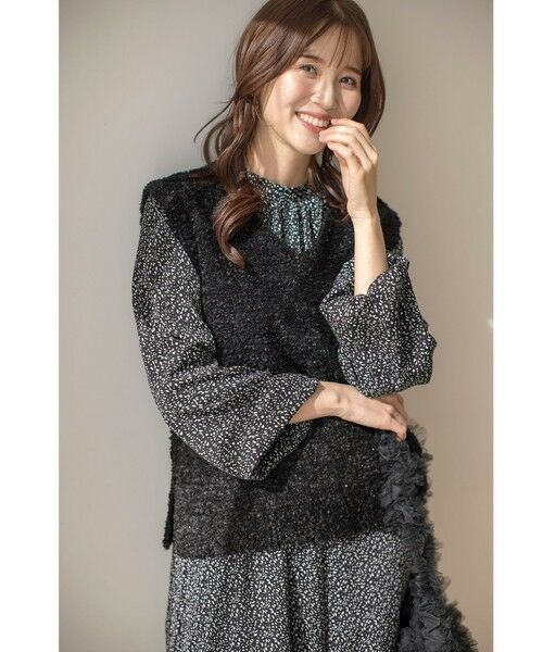 ANY SIS / エニィスィス セットアップ | 【洗える】フラワープリントワンピース × ニットベスト セット | 詳細2