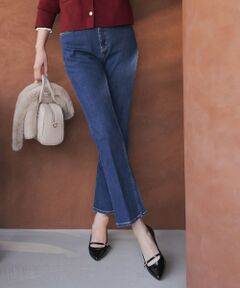 ANY SIS / エニィスィス デニムパンツ | 【美Denimシリーズ】センタープレスセミフレア デニム