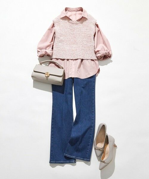 ANY SIS / エニィスィス デニムパンツ | 【美Denimシリーズ】センタープレスセミフレア デニム | 詳細11