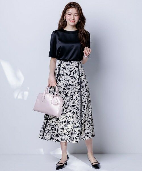 ANY SIS / エニィスィス ミニ・ひざ丈スカート | 【洗える】ラインポイントフラワー スカート | 詳細18