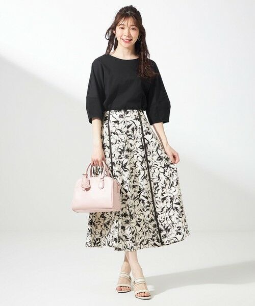 ANY SIS / エニィスィス ミニ・ひざ丈スカート | 【洗える】ラインポイントフラワー スカート | 詳細23