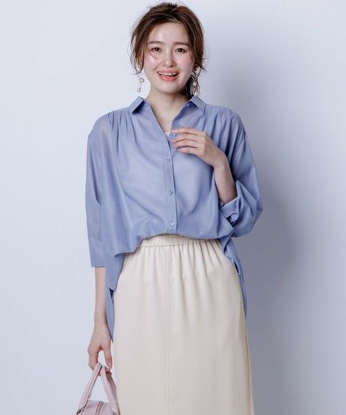 ANY SIS / エニィスィス シャツ・ブラウス | 【洗える】リネンライクシアーローン ブラウス | 詳細12
