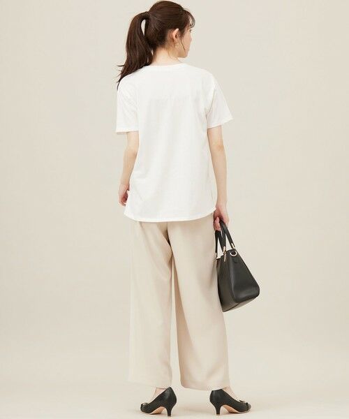 セール】 【洗える】アソートロゴ Tシャツ （カットソー）｜any