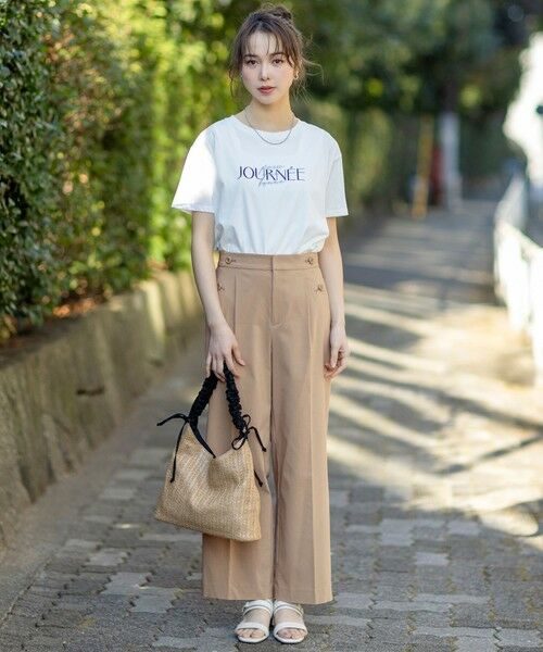 ANY SIS / エニィスィス カットソー | 【洗える】アソートロゴ Tシャツ | 詳細25