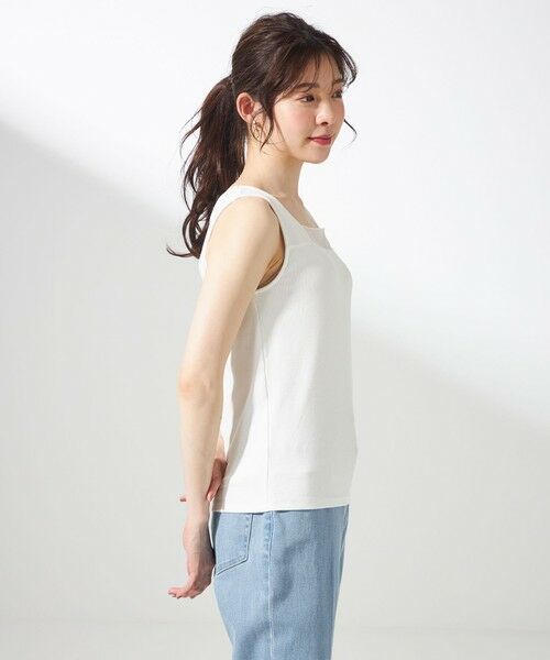 ANY SIS / エニィスィス タンクトップ | 【洗える】シアーコンビスクエアネック タンクトップ | 詳細4