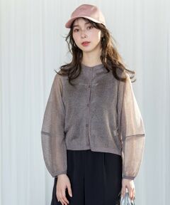 ANY SIS / エニィスィス カーディガン・ボレロ | 【洗える】シアーランタンスリーブ カーディガン