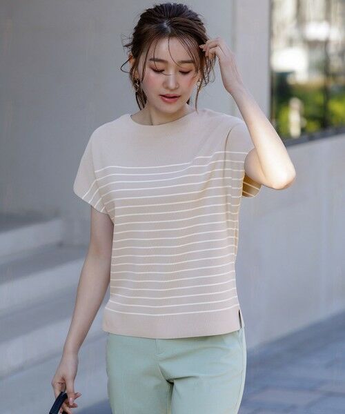 ANY SIS / エニィスィス ニット・セーター | 【接触冷感・UVカット・洗える】ビューティクール フレンチ ニットＴ | 詳細10