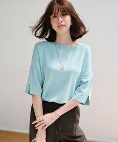 ANY SIS / エニィスィス ニット・セーター | 【接触冷感・UVカット・洗える】ビューティクールボートネック プルオーバー