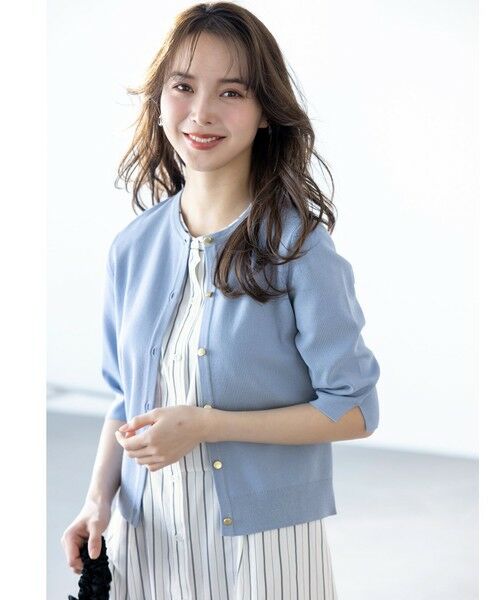 ANY SIS / エニィスィス カーディガン・ボレロ | 【接触冷感・UVカット・洗える】ハーフスリーブ カーディガン | 詳細17