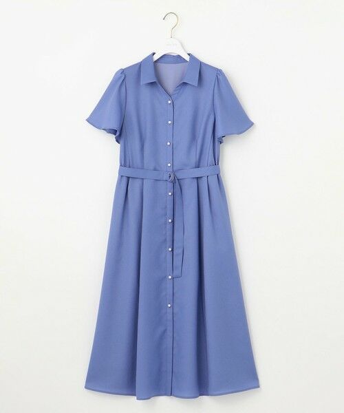 ANY SIS / エニィスィス ロング・マキシ丈ワンピース | 【接触冷感・UVカット・速乾】スムージーポリエステル シャツワンピース | 詳細7