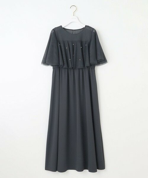 any SiS/エニィスィス 【Lily Calin】ラッフルチュールフェイクパール ドレス スレート 1 any SiS/エニィスィス 【Lily Calin】ラッフルチュールフェイクパール ドレス スレート 1