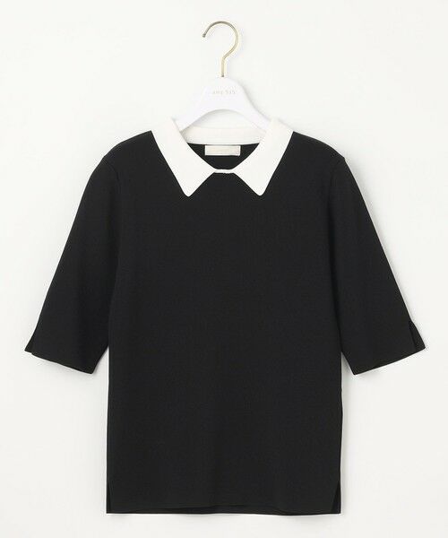 ANY SIS / エニィスィス セットアップ | 【好印象企画】襟配色ニット×タックスカートセット | 詳細13