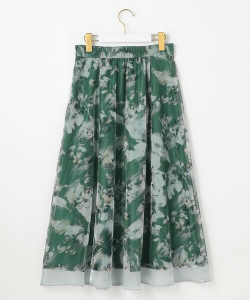 ANY SIS / エニィスィス ミニ・ひざ丈スカート | 【WEB・一部店舗限定】ハッチングフラワープリント スカート | 詳細20