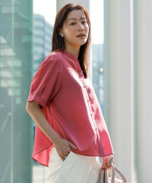 ANY SIS / エニィスィス シャツ・ブラウス | 【接触冷感・UVカット・速乾】スムージーポリエステル 2WAY ブラウス | 詳細13