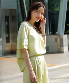 ANY SIS / エニィスィス シャツ・ブラウス | 【接触冷感・UVカット・速乾】スムージーポリエステル フレアスリーブ ブラウス