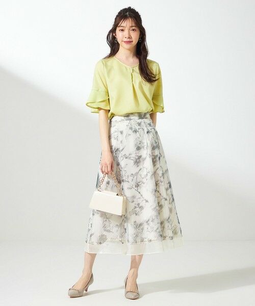 ANY SIS / エニィスィス シャツ・ブラウス | 【接触冷感・UVカット・速乾】スムージーポリエステル フレアスリーブ ブラウス | 詳細10