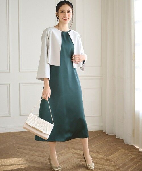 ANY SIS / エニィスィス ノーカラージャケット | 【洗える】セレモニークロップド ジャケット | 詳細1