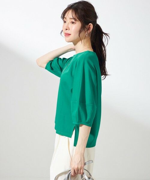 ANY SIS / エニィスィス カットソー | 【撥水・汗ジミ防止・UVケア・洗える】スーピマスムース クロップド Tシャツ | 詳細17