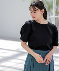 ANY SIS / エニィスィス カットソー | 【撥水・汗ジミ防止・UVケア・洗える】スーピマスムース 袖タック Tシャツ