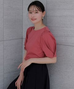 ANY SIS / エニィスィス カットソー | 【撥水・汗ジミ防止・UVケア・洗える】スーピマスムース 袖タック Tシャツ