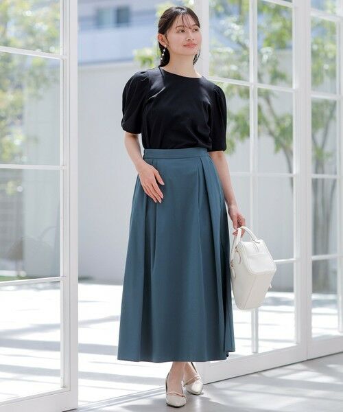 ANY SIS / エニィスィス カットソー | 【撥水・汗ジミ防止・UVケア・洗える】スーピマスムース 袖タック Tシャツ | 詳細4