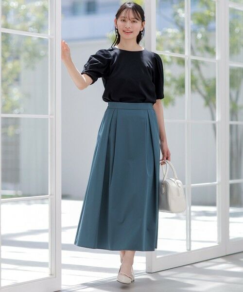 ANY SIS / エニィスィス カットソー | 【撥水・汗ジミ防止・UVケア・洗える】スーピマスムース 袖タック Tシャツ | 詳細5