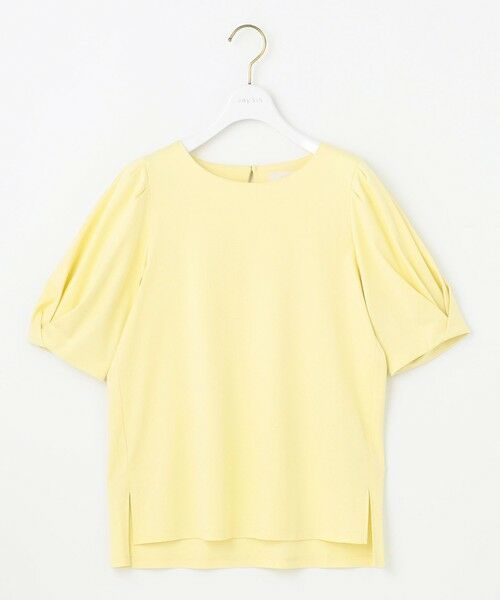 ANY SIS / エニィスィス カットソー | 【撥水・汗ジミ防止・UVケア・洗える】スーピマスムース 袖タック Tシャツ | 詳細12