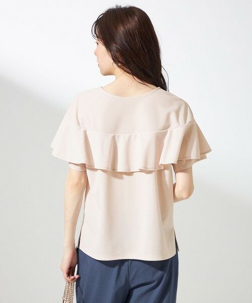 ANY SIS / エニィスィス カットソー | 【前後着用・UVケア・洗える】2WAYジョーゼットジャージーフリル カットソー | 詳細5