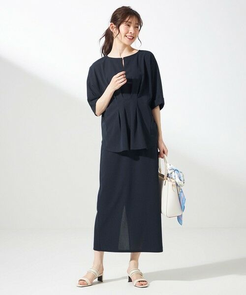 ANY SIS / エニィスィス カットソー | 【前後着用・UVケア・洗える】2WAYジョーゼットジャージードルマン カットソー | 詳細17