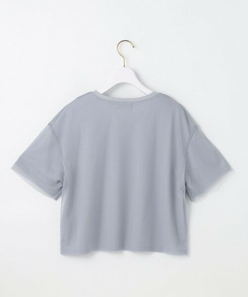 ANY SIS / エニィスィス カットソー | 【洗える】シアーチュールロゴ Tシャツ | 詳細8