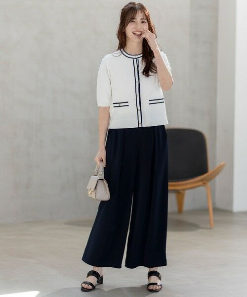 ANY SIS / エニィスィス カーディガン・ボレロ | 【UVカット・洗える】リンクスバイカラー カーディガン | 詳細3