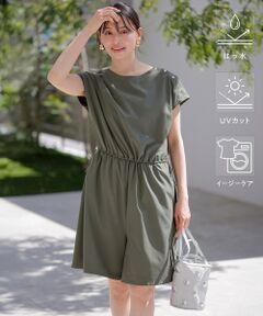 ANY SIS / エニィスィス サロペット・オールインワン | 【撥水・UVカット・洗える】ラッシュガードシリーズ ショートサロペット