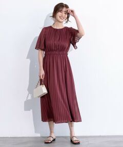 ANY SIS / エニィスィス ロング・マキシ丈ワンピース | 【洗える】シアーパターン ワンピース