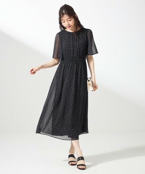 ANY SIS / エニィスィス ロング・マキシ丈ワンピース | 【洗える】シアーパターン ワンピース | 詳細22