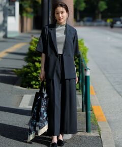 【うに様】エニシス ジャケット&テーパードパンツセットアップ グレー BLACK by VANQUISH セットアップ メンズ テーラード ストレッチ