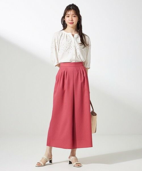 ANY SIS / エニィスィス その他パンツ | 【接触冷感・UVカット・速乾】スムージーポリエステルタックフレア パンツ | 詳細2