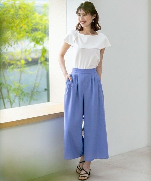 ANY SIS / エニィスィス その他パンツ | 【接触冷感・UVカット・速乾】スムージーポリエステルタックフレア パンツ | 詳細4