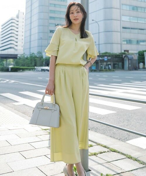 ANY SIS / エニィスィス その他パンツ | 【接触冷感・UVカット・速乾】スムージーポリエステルタックフレア パンツ | 詳細23