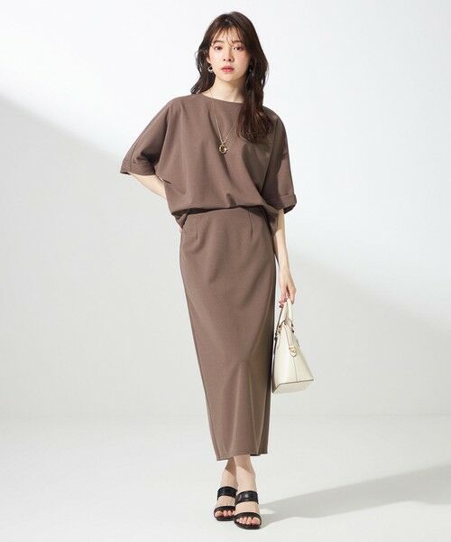 ANY SIS / エニィスィス ミニ・ひざ丈スカート | 【UVケア ・ストレッチ・洗える】2WAYジョーゼットジャージーナロー スカート | 詳細14