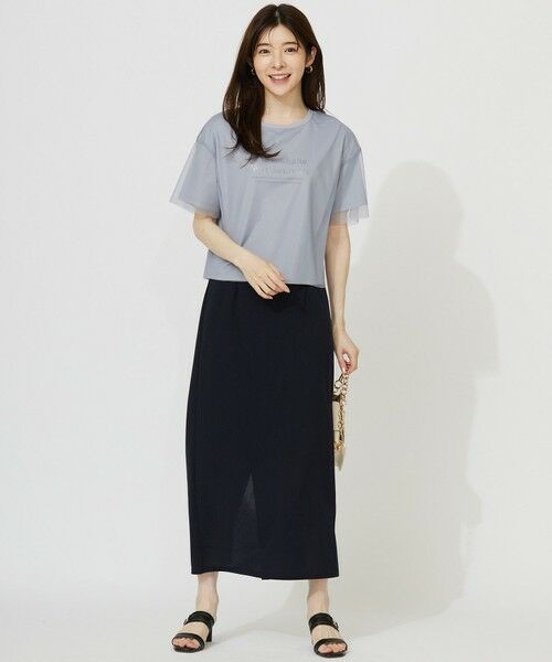 ANY SIS / エニィスィス ミニ・ひざ丈スカート | 【UVケア ・ストレッチ・洗える】2WAYジョーゼットジャージーナロー スカート | 詳細29